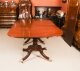 Antique Regency Twin Pillar Flame Mahogany Dining Table C1820 19th C | Ref. no. A4030 | Regent Antiques