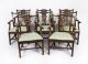 Antique Twin Pillar Regency Period Dining Table 19th C &  8 Chippendale chairs | Ref. no. A4030b | Regent Antiques