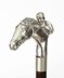 Antique Sterling Silver Horse & Jockey Walking Cane Stick  19th C 94cm/37inches | Ref. no. A4039a | Regent Antiques