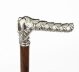 Antique French Silver Saddle & Stirrup Walking Stick Cane 19th C 84cm/33inch | Ref. no. A4039b | Regent Antiques