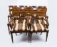 Vintage Arthur Brett Two Pillar Mahogany Dining Table & 12 Chairs 20th Century | Ref. no. A4048a | Regent Antiques