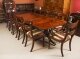 Vintage Arthur Brett Two Pillar Mahogany Dining Table & 12 Chairs 20th Century | Ref. no. A4048a | Regent Antiques