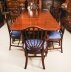 Vintage Arthur Brett Two Pillar Dining Table & 12 Hepplewhite Chairs 20th C | Ref. no. A4048b | Regent Antiques