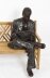 Vintage Lifesize Bronze Sculpture William R Hearst Reading on a Bench 20th C | Ref. no. A4076 | Regent Antiques