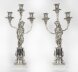 Antique Pair Silver Plated Three Light Cherub Figural Candelabra Circa 1880 | Ref. no. A4078 | Regent Antiques