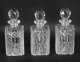 Antique Set of Three Cut  Crystal Decanters Early 20th Century | Ref. no. A4087 | Regent Antiques