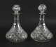 Vintage Pair of Cut Crystal Glass Silver Mounted Decanters Birmingham 1972 | Ref. no. A4122 | Regent Antiques