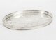 Vintage Oval Silver Plated Gallery Tray & Box  by Viners 20th C | Ref. no. A4123d | Regent Antiques