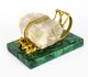 Antique Russian Gilt Bronze Malachite Rock Crystal Sleigh Sculpture C 1870 | Ref. no. A4129 | Regent Antiques