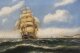 Antique Painting "Sailing Ship"  by William Langley  19th Century  52x72cm | Ref. no. A4177 | Regent Antiques