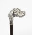 Antique Dogs Head Sliver Handled Walking Stick Cane 19thC 96cm/38 inch | Ref. no. A4205 | Regent Antiques