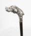 Antique Dogs Head Sliver Handled Walking Stick Cane 19thC 96cm/38 inch | Ref. no. A4205 | Regent Antiques