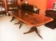 Vintage16 ft Regency Style Dining Table Flame Mahogany Crossbanded 20th C | Ref. no. A4208 | Regent Antiques