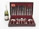 Vintage Canteen x 8 Silver Plated Kings Pattern 60 Piece Cutlery Set 20th C | Ref. no. A4265 | Regent Antiques