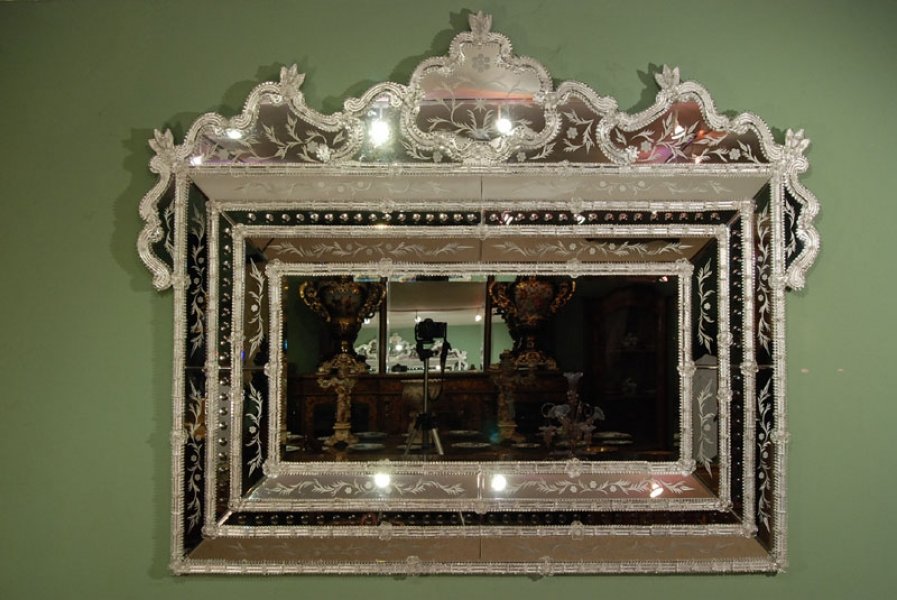 Stunning Huge Venetian Overmantle Mirror | Ref. no. 01132 | Regent Antiques