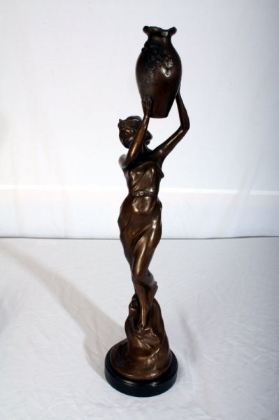 Stunning Art Nouveau Bronze Lady on Marble Base | Ref. no. 01568 | Regent Antiques