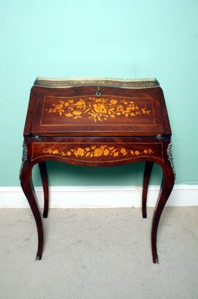 French Rosewood Louis XV Marquetry Bureau | Ref. no. 02210 | Regent Antiques