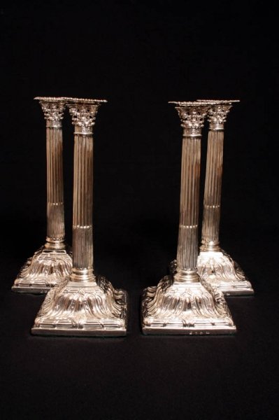 Set 4 Antique English Silver Candlesticks London 1761 | Ref. no. 02297 | Regent Antiques