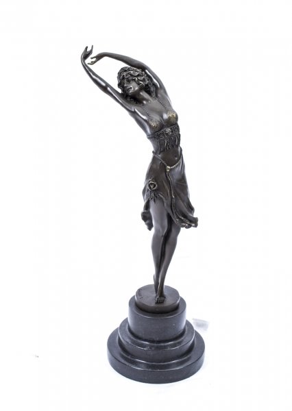 Elegant Bronze Dancing Girl Sculpture After Colinet | Ref. no. 02464 | Regent Antiques