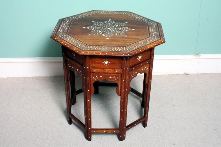 Fabulous Anglo Indian inlaid hardwood occasional table | Ref. no. 02494 | Regent Antiques