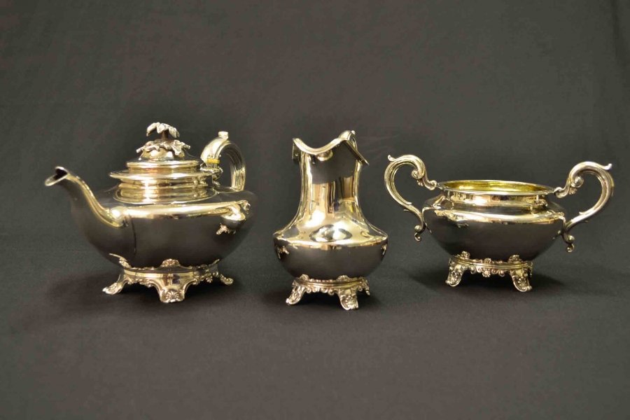 English Antique Victorian Silver Tea Set London 1839 | Ref. no. 02679 | Regent Antiques