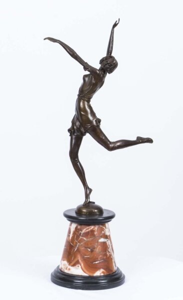 Charming Bronze \'Dancing Girl\' after Bruno Zach | Ref. no. 03010 | Regent Antiques