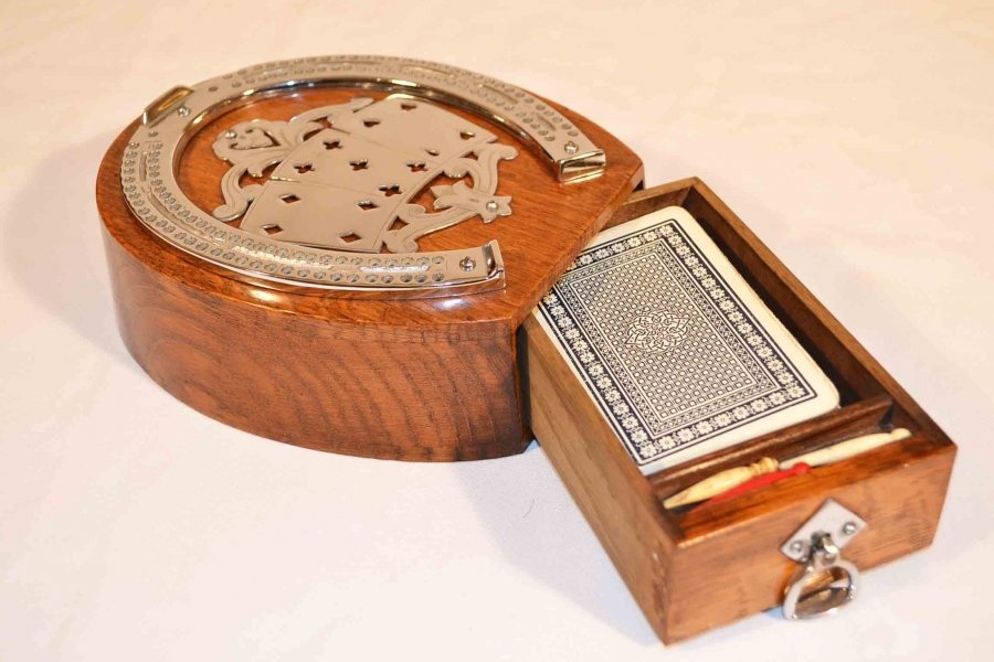 Antique  Oak & silver plate  Cribbage casket C1900 | Ref. no. 03125 | Regent Antiques