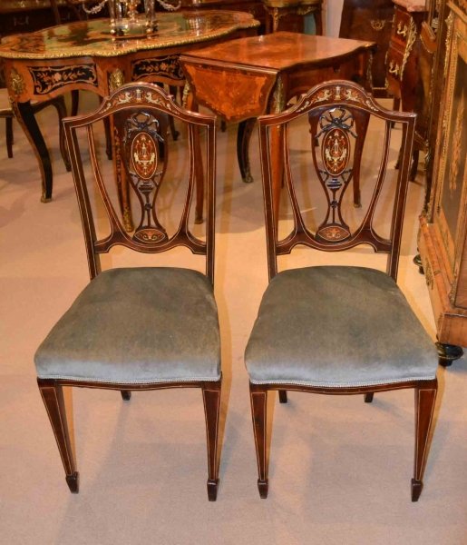 Antique Pair of  Edwardian Chairs C 1900 | Ref. no. 03366 | Regent Antiques