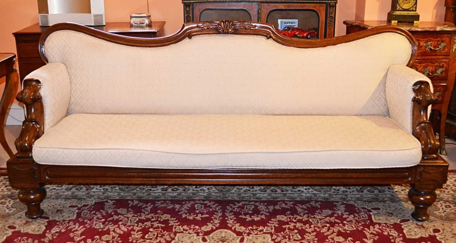 Antique English  Victorian Mahogany Sofa Chaise C1860 | Ref. no. 03797 | Regent Antiques