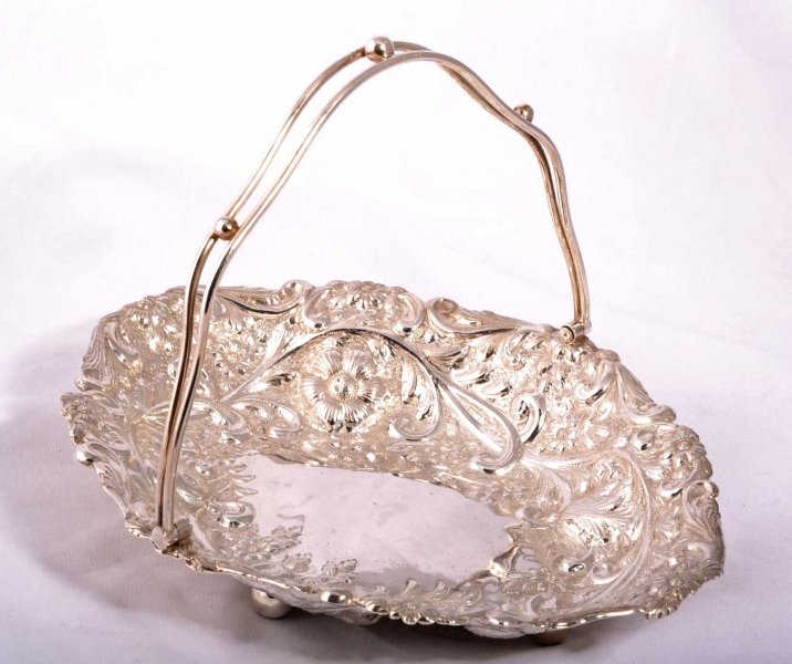 Antique  Silver Basket 1901 original display box | Ref. no. 03873 | Regent Antiques