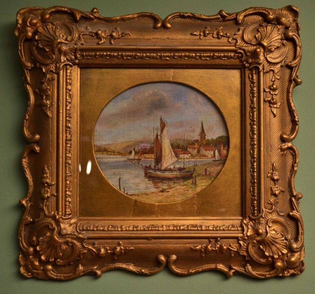 Antique Victorian Oil Painting Sailing Boat  Landscape | Ref. no. 03928 | Regent Antiques