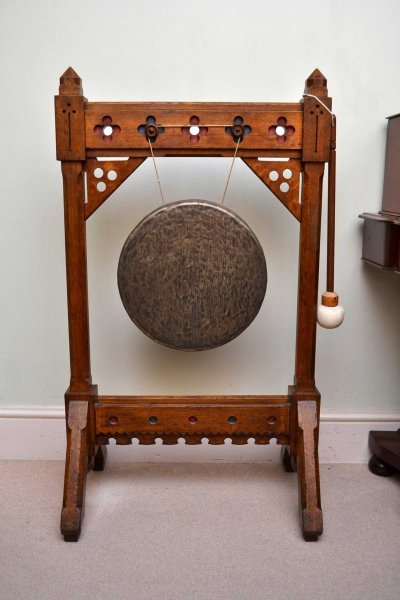 Antique Victorian Oak Gong  C 1880 Gothic | Ref. no. 03983 | Regent Antiques