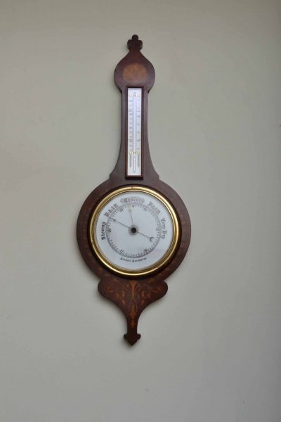 Antique Edwardian Inlaid Rosewood Barometer  c.1900 | Ref. no. 04207 | Regent Antiques