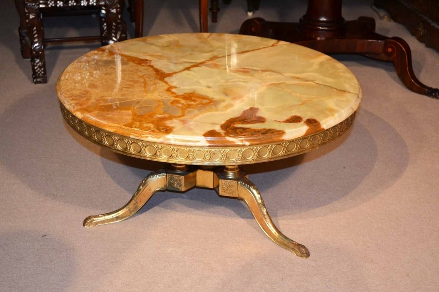 Vintage French  Ormolu & Onyx  Coffee Table | Ref. no. 04247 | Regent Antiques