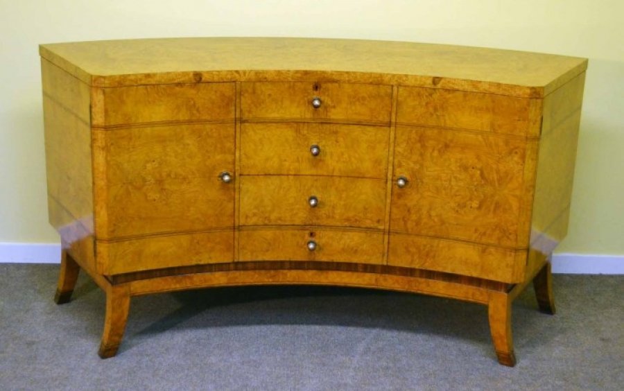 Antique Art Deco Demi Lune Sideboard Chest c.1920 | Ref. no. 04265a | Regent Antiques