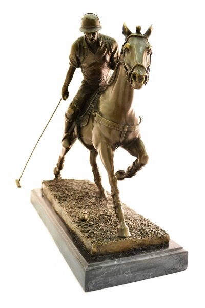 Bronze Polo Player \'Going for Goal\' After Milo | Ref. no. 04275 | Regent Antiques