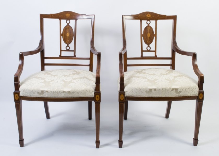 antique edwardian armchairs