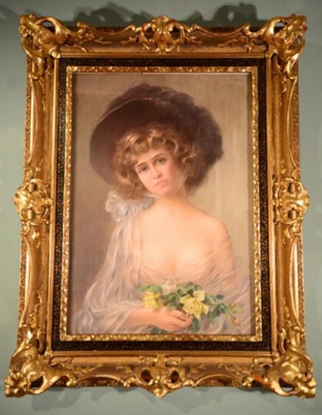 antique pastel portraits