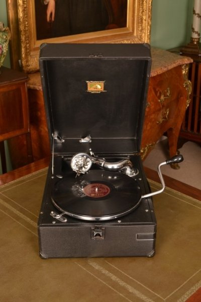 Vintage Portable HMV Gramophone Model 102 | Ref. no. 05315 | Regent Antiques