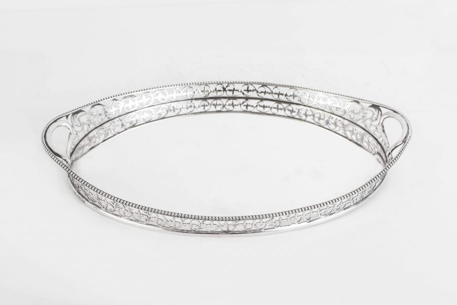 Antique Sterling Silver Tray Charles Stuart Harris 1898 | Ref. no. 06302 | Regent Antiques