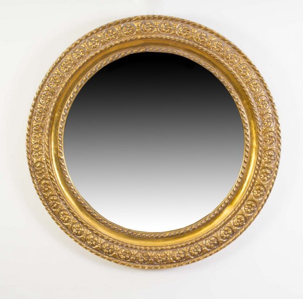 Elegant Italian Decorative Gilded Circular Mirror | Ref. no. 06515 | Regent Antiques