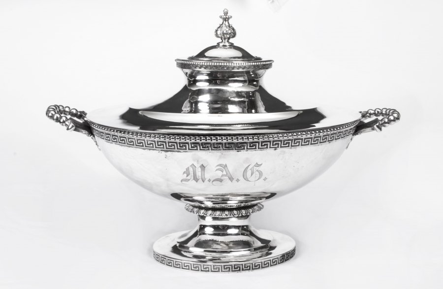 Antique  Sterling Silver Tureen by Tiffany C1865 | Ref. no. 07356 | Regent Antiques