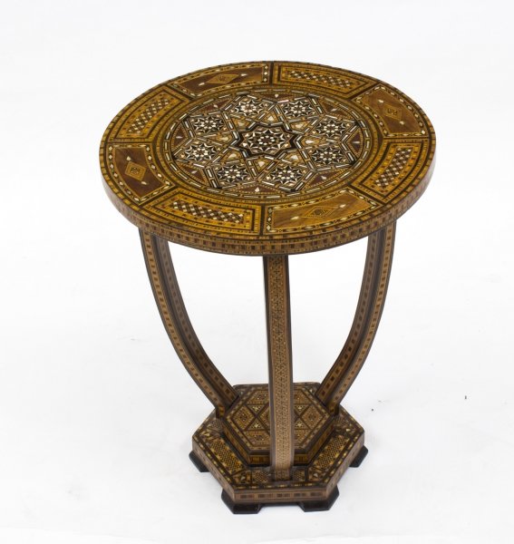 Antique Syrian Mother Pearl Inlaid Occasional Table c.1920 | Ref. no. 07806 | Regent Antiques