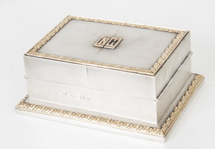 Antique Asprey Sterling Silver Miniature Playing Card Box Casket 1912 | Ref. no. 08735 | Regent Antiques