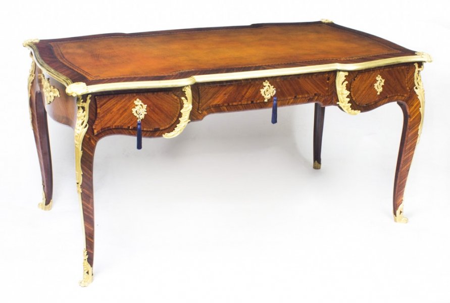 Antique French Louis Revival Kingwood & Ormolu Bureau Plat Desk 19th C | Ref. no. 08835 | Regent Antiques