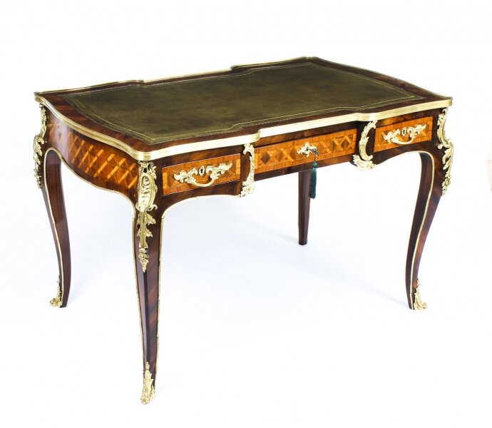 Antique French Kingwood Parquetry Ormolu Bureau Plat  Desk 19th C | Ref. no. A1450 | Regent Antiques