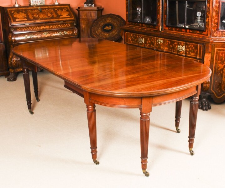 Antique 8ft Victorian Flame Mahogany Oval Extending Dining Table 19th Century | Ref. no. A1910 | Regent Antiques