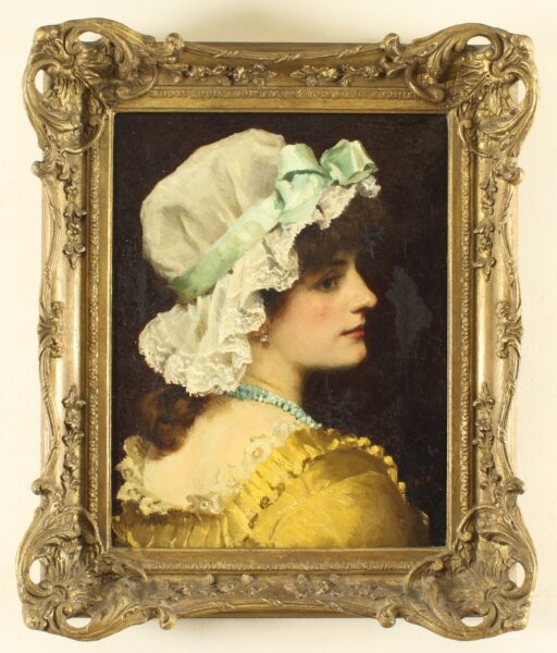 Antique Oil on Canvas Portrait Painting by Robert James Gordon RBA Late 19th C | Ref. no. A3533 | Regent Antiques