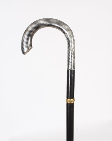 Antique Russian Silver Walking Cane Stick Circa 1880  91cm/36inches | Ref. no. A3887c | Regent Antiques