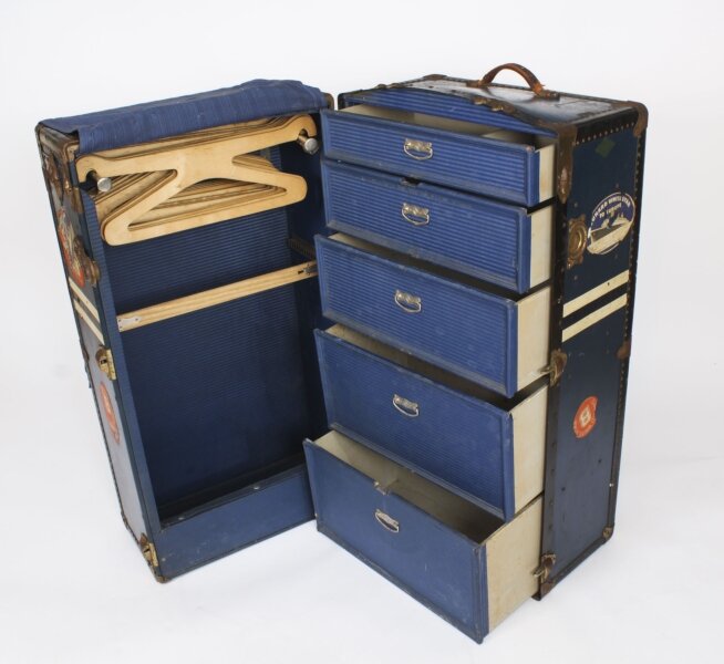 Antique Wardrobe Steamers Trunk Luggage C1930 | Ref. no. A3898 | Regent Antiques